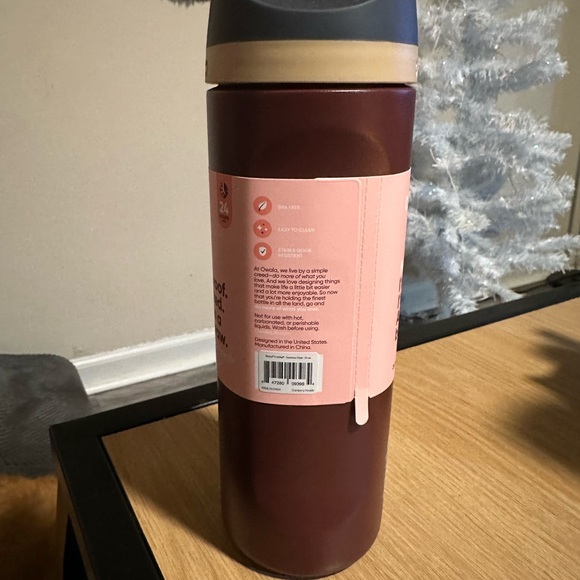 Owala Insulated Water Bottle with Straw - Maroon - Picture 2 of 3